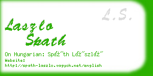 laszlo spath business card